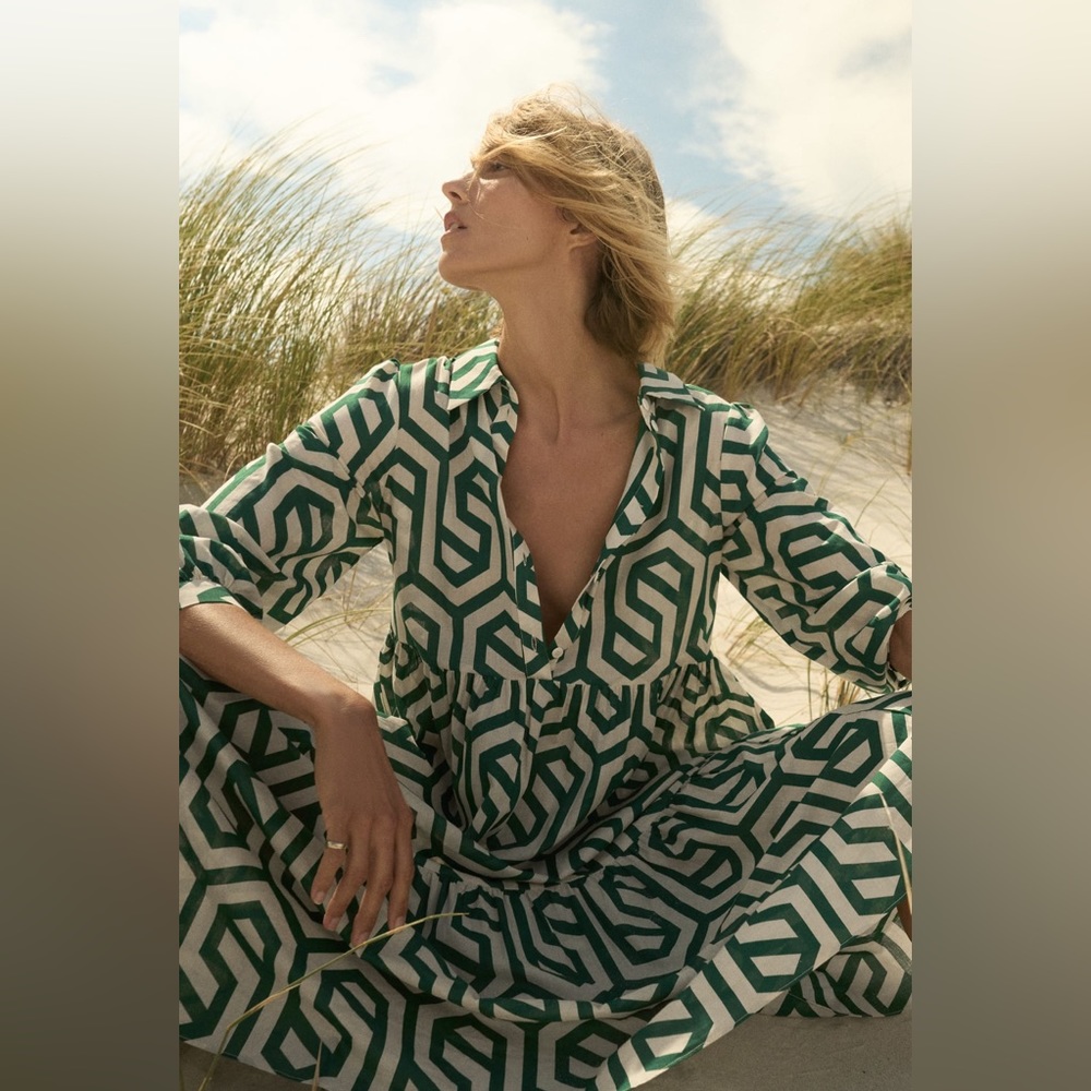 Zara Geometric Print Dress